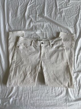 Lucky Brand Lolita White Straight-Leg Jeans — 8